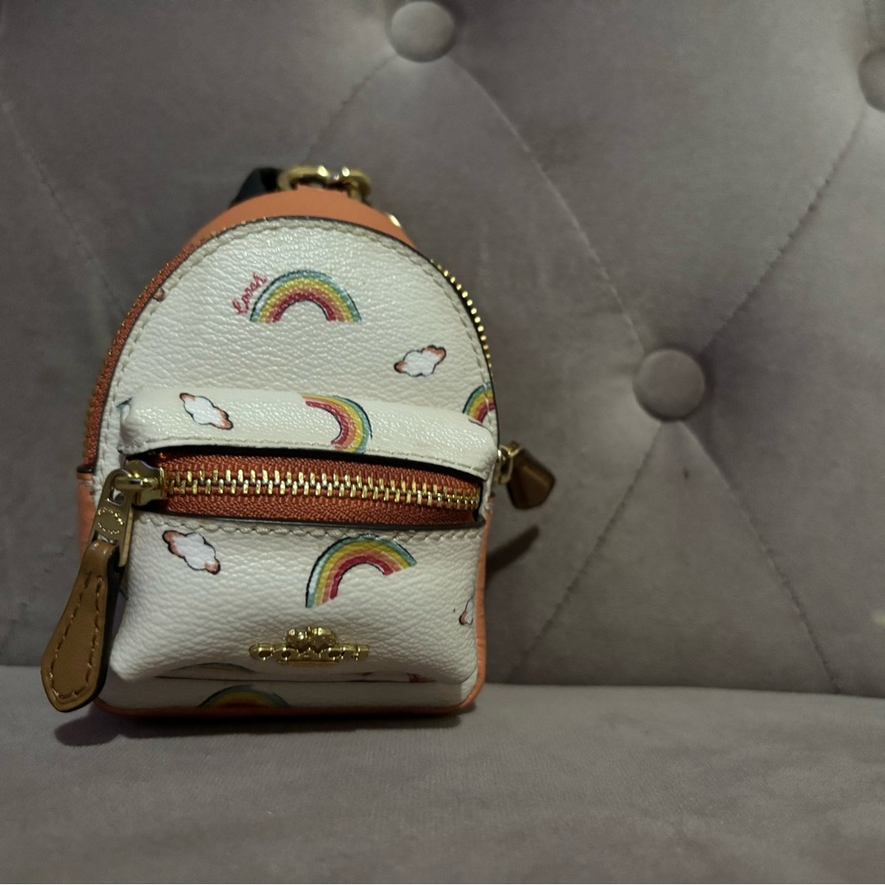Coach Mini Court Backpack Bag Charm